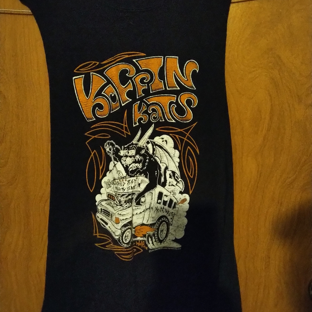 Vintage 2010 koffin kats punk band tank top